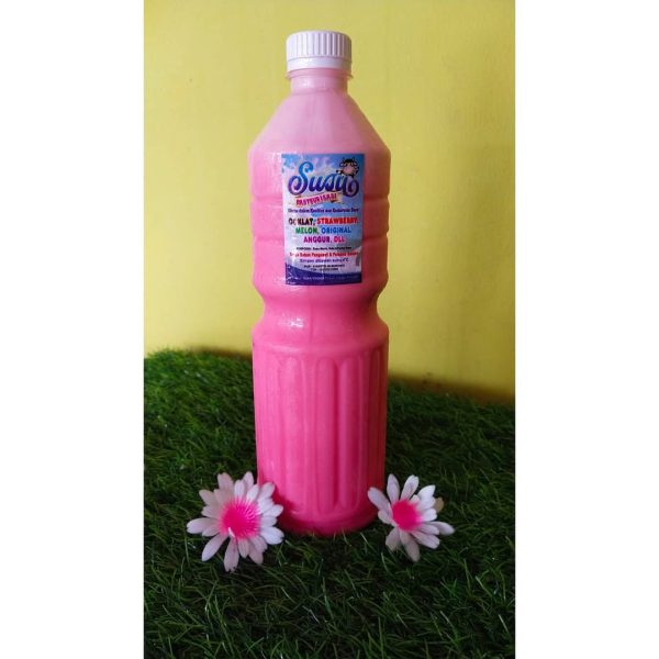 Susu Pastuerisasi Botol 1000ml Rasa Stroberi